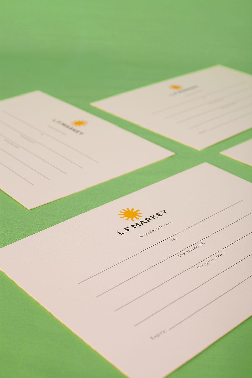 L.F.Markey 礼品卡 - 10英镑