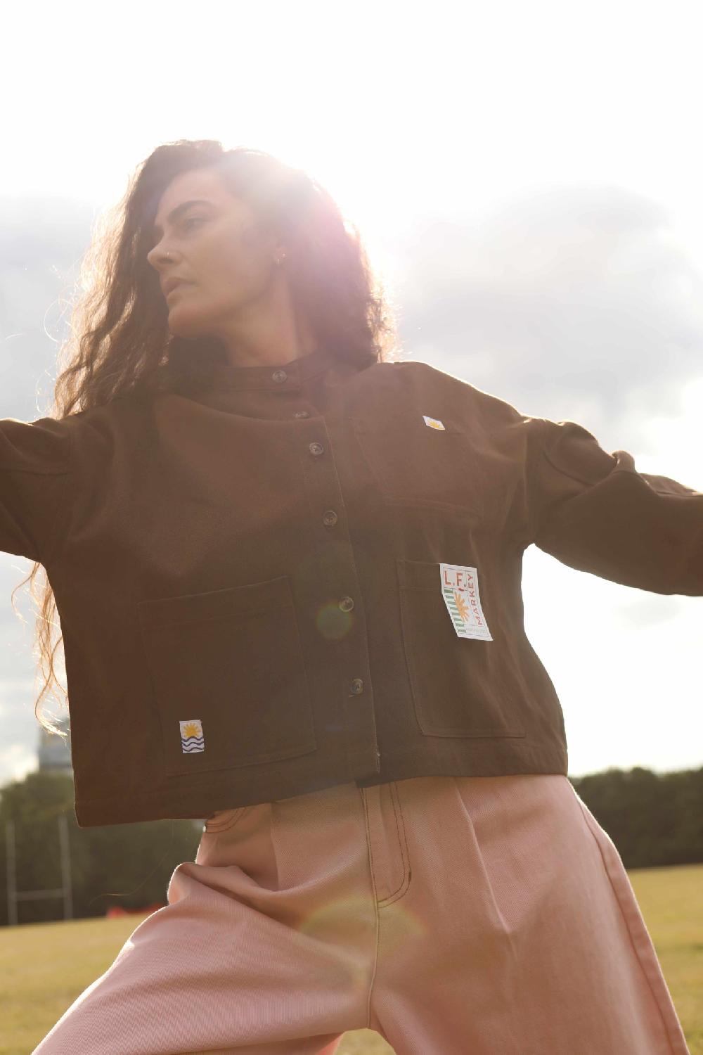 L.F.Markey 宽版杂务外套咖啡色 - 4