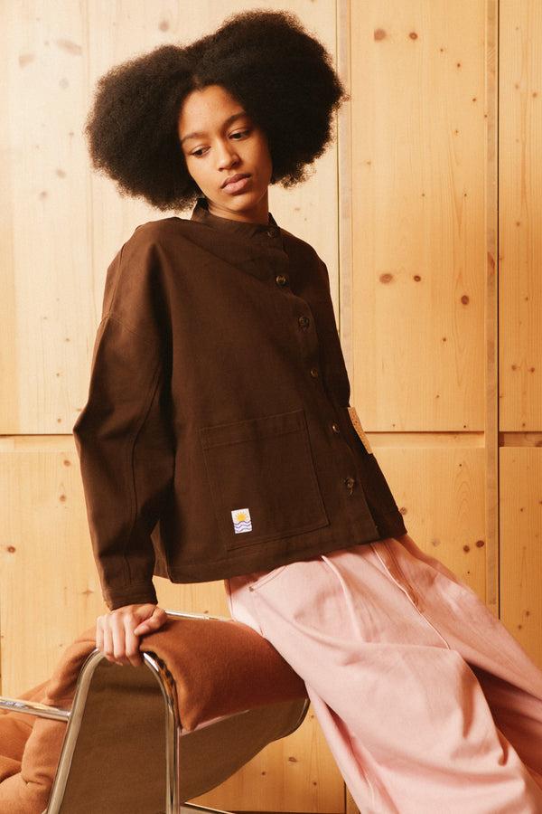 L.F.Markey 宽版杂务外套咖啡色 - 4