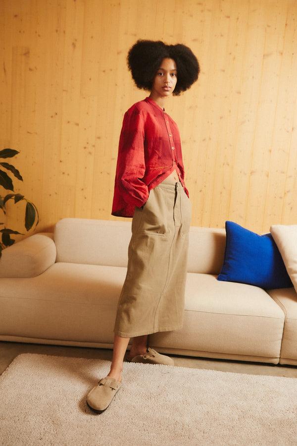 L.F.Markey 戴利裙子橄榄色 - 4