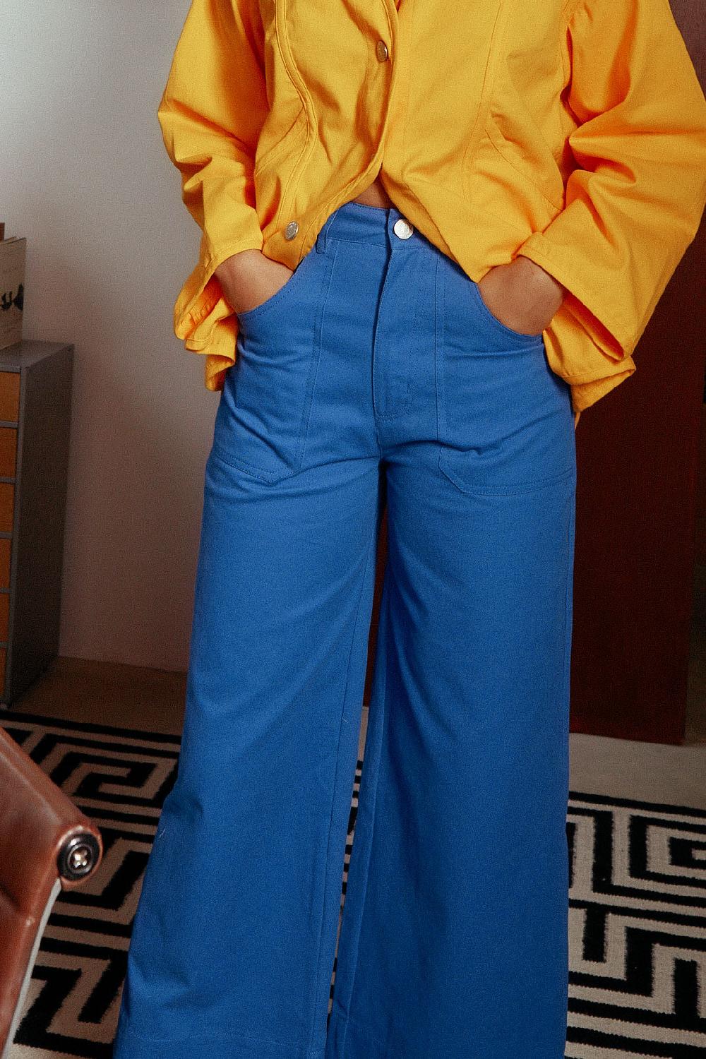 L.F.Markey 木匠长裤钴蓝色 - 6