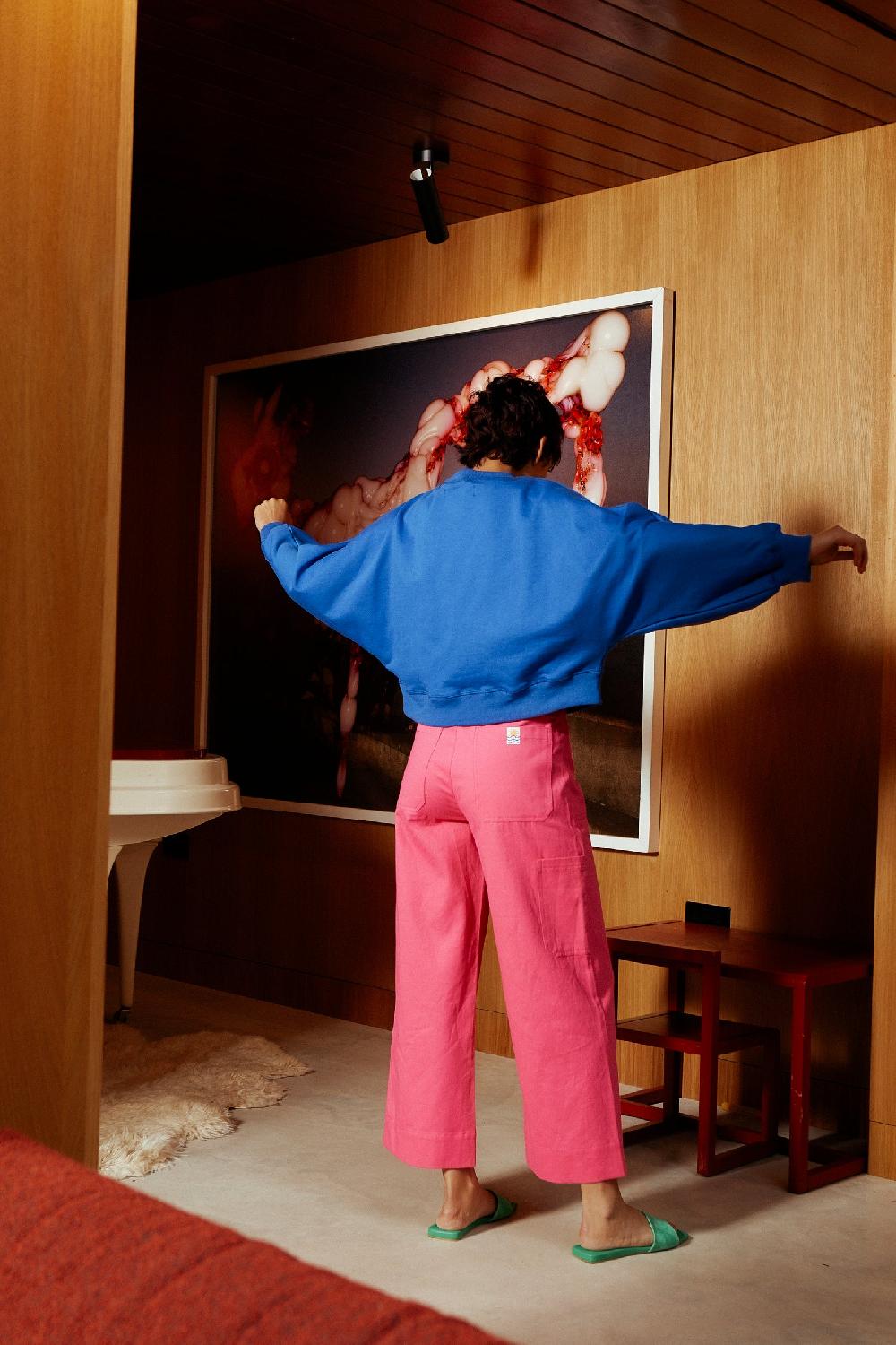 L.F.Markey 木匠长裤紫红色 - 6