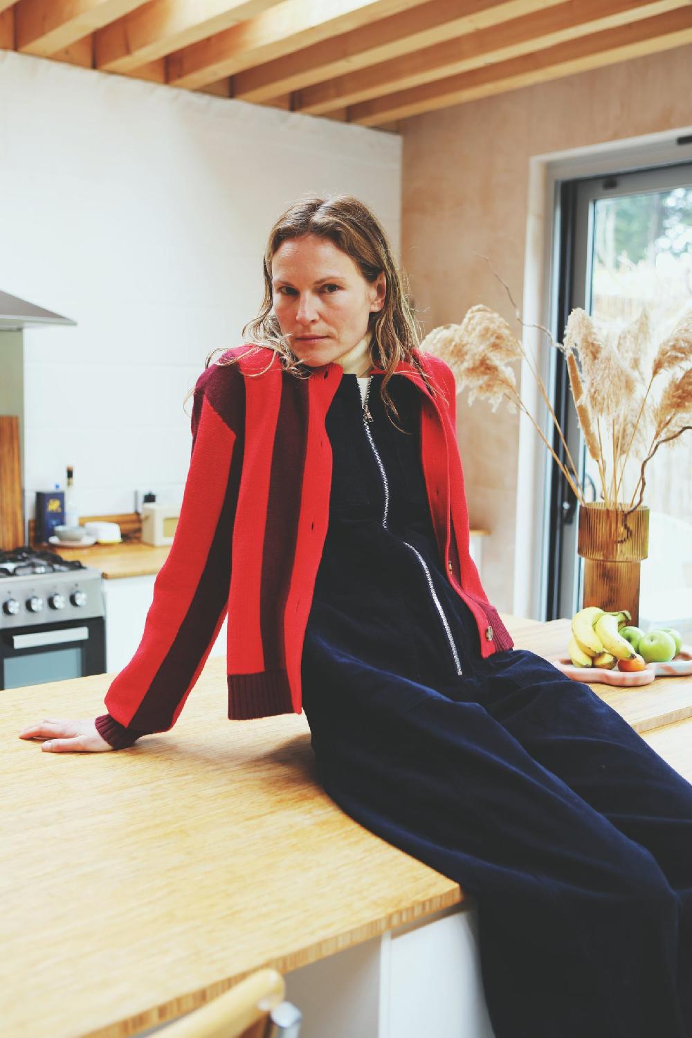 L.F.Markey Ace 开衫勃艮第条纹 - XS