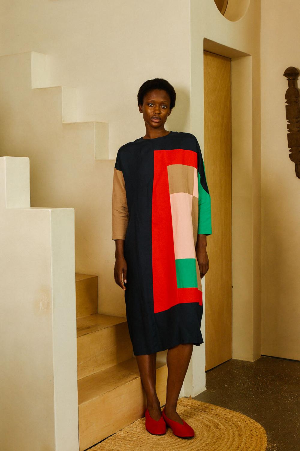 L.F.Markey Aldon Dress Rubik Patchwork - SM