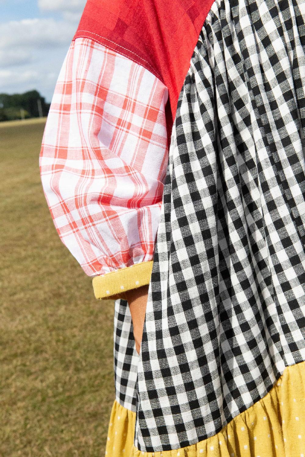 L.F.Markey Ballad 拼布格纹连衣裙 - 操作系统