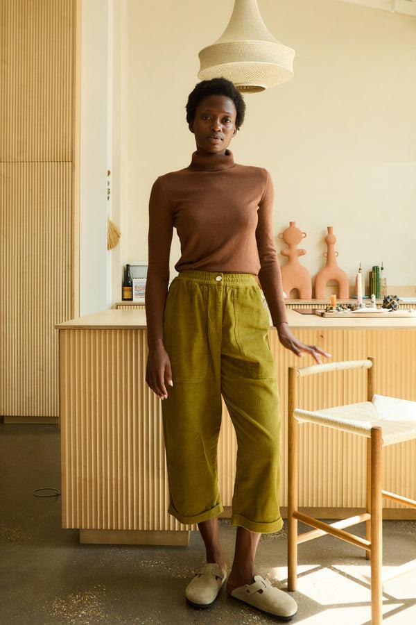 L.F.Markey Beckett Crop Trouser Chartreuse - 10