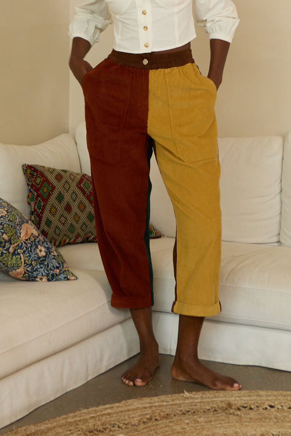 L.F.Markey Beckett Crop Trouser Patchwork - 8