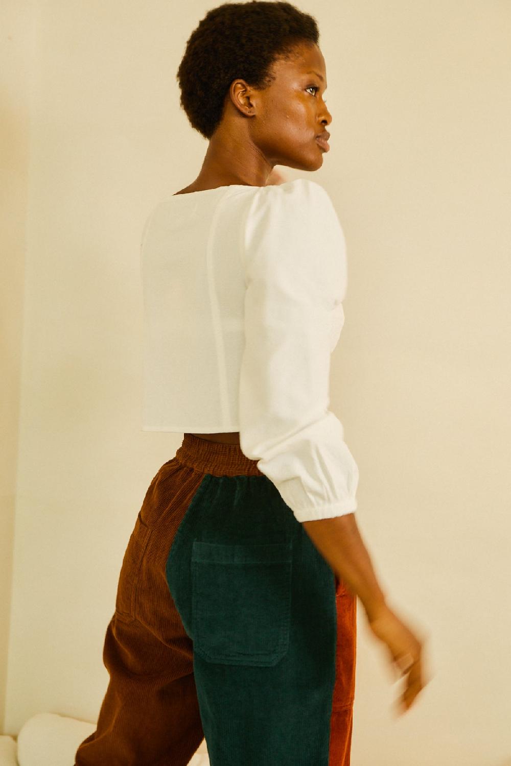 L.F.Markey Beckett Crop Trouser Patchwork - 8