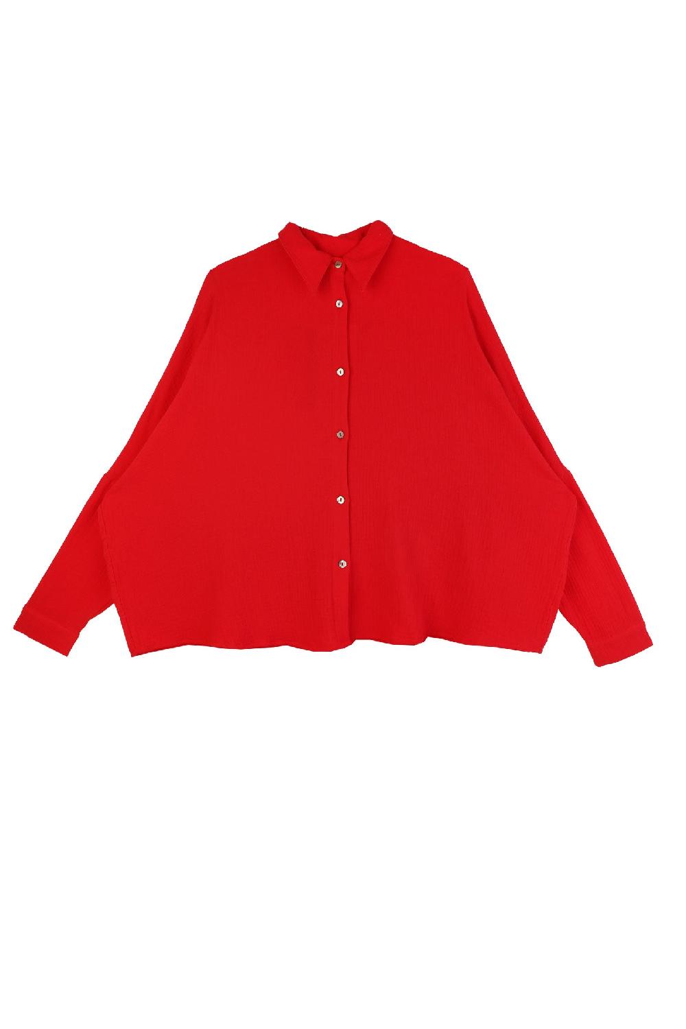 L.F.Markey 西尔万衬衫红色 - 操作系统