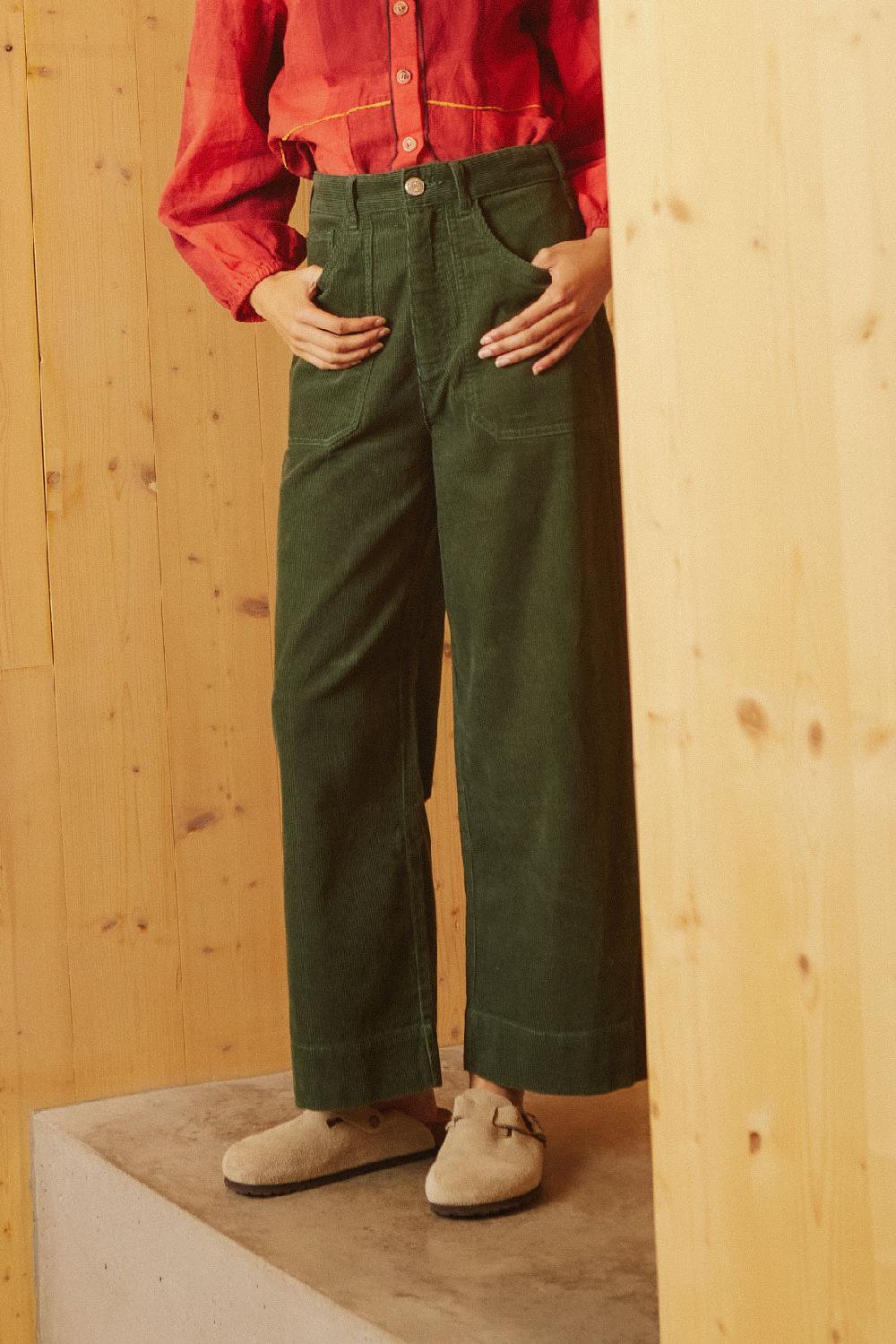 L.F.Markey Carpenter 长裤 灯芯绒 森林绿 - 4