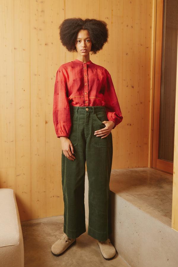 L.F.Markey Carpenter 长裤 灯芯绒 森林绿 - 4