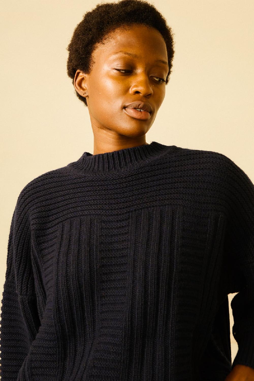 L.F.Markey Cassian Knit Navy - XS