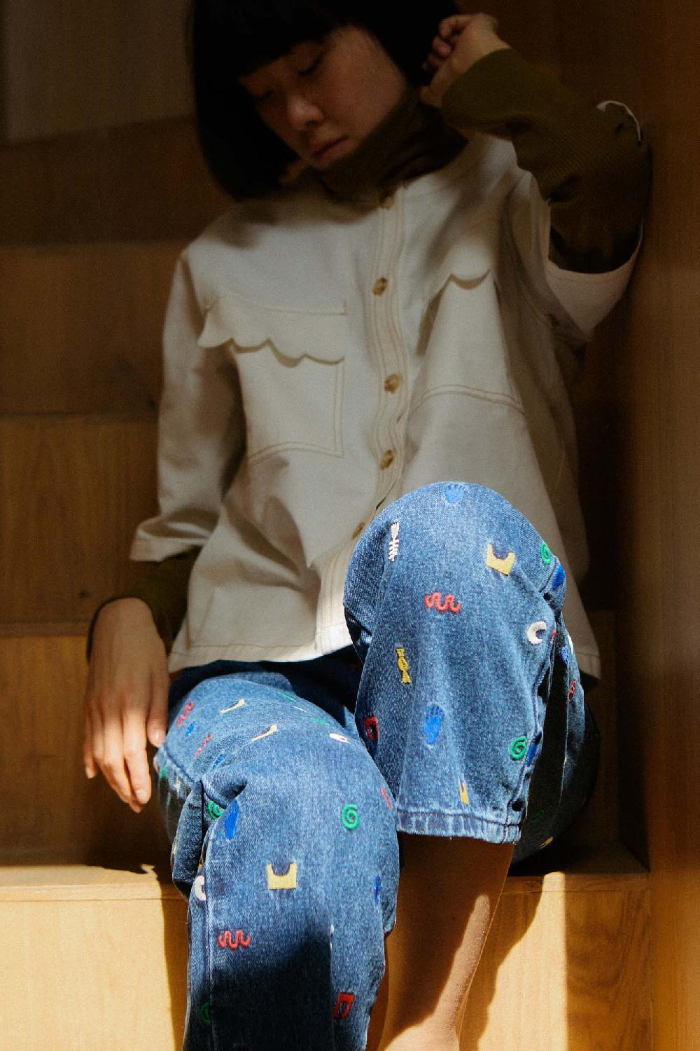 L.F.Markey Colton Jean Embroidery - 6