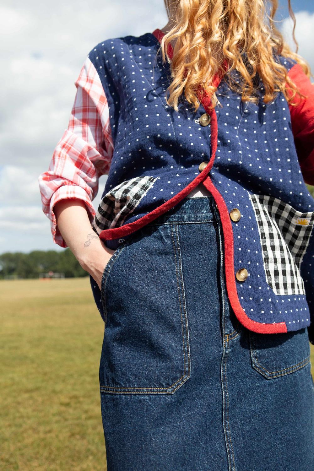 L.F.Markey Daly 裙子 靛蓝 - 4