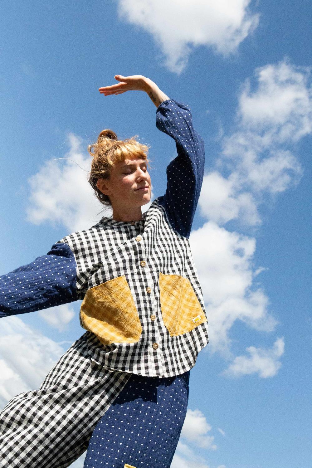 L.F.Markey Gale 格纹拼布衬衫 - 6