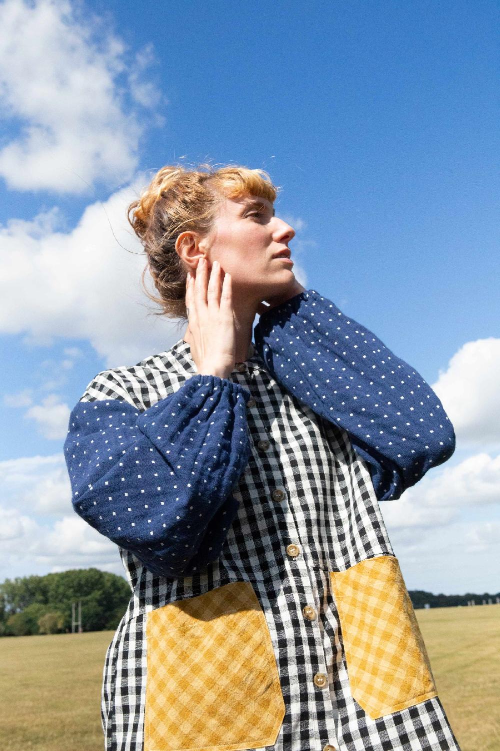 L.F.Markey Gale 格纹拼布衬衫 - 6