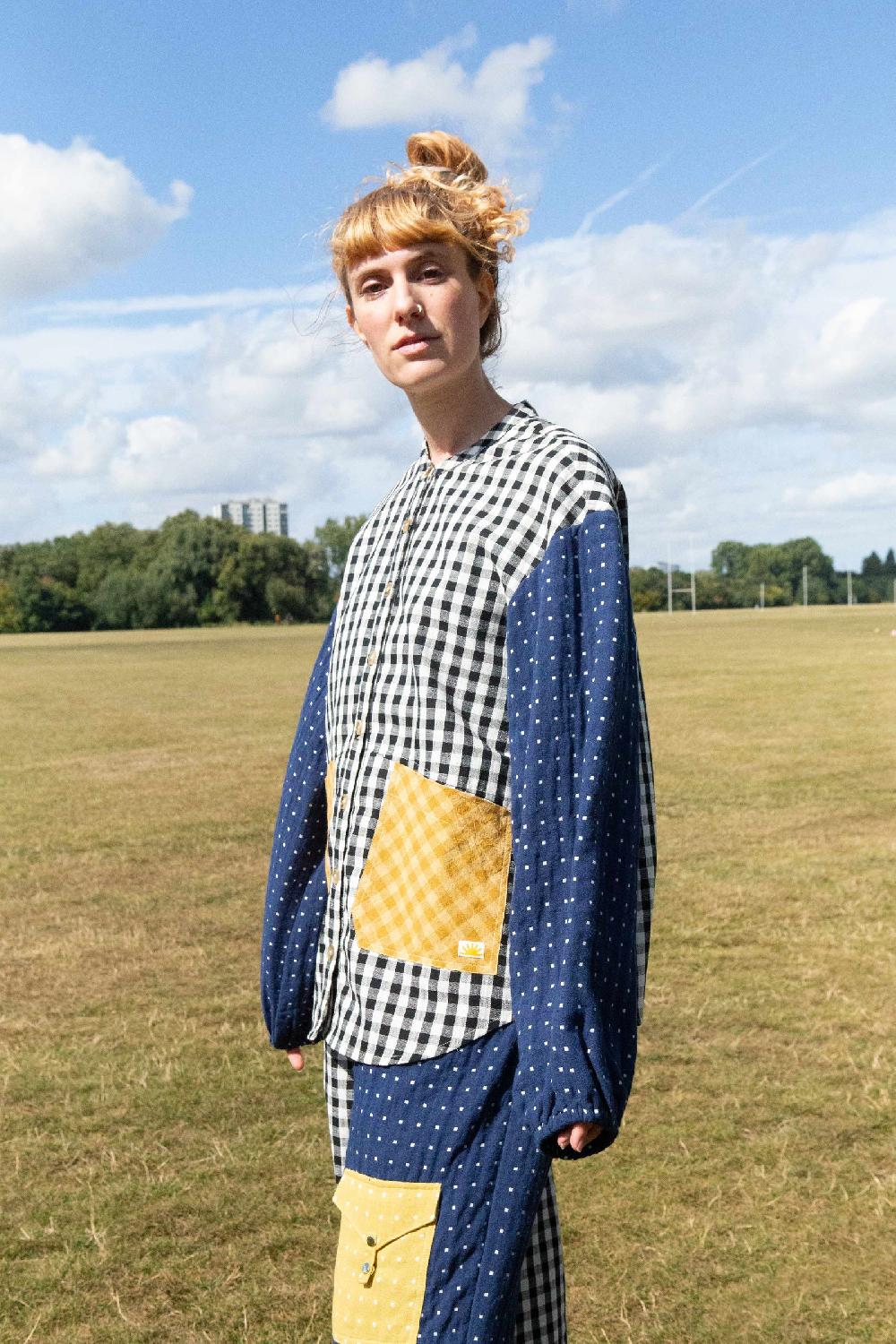 L.F.Markey Gale 格纹拼布衬衫 - 6