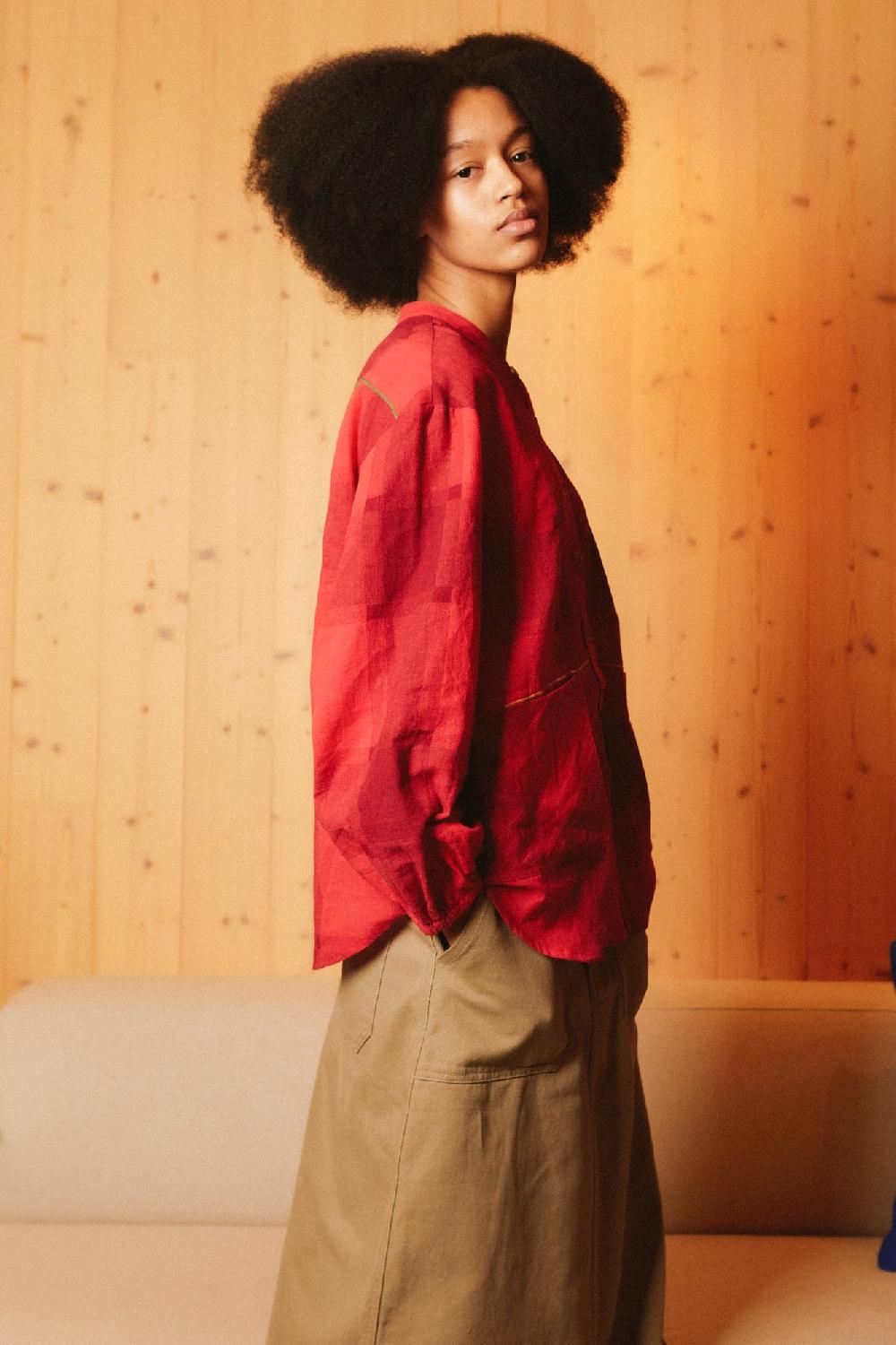 L.F.Markey Gale 衬衫 红色格子 - 6