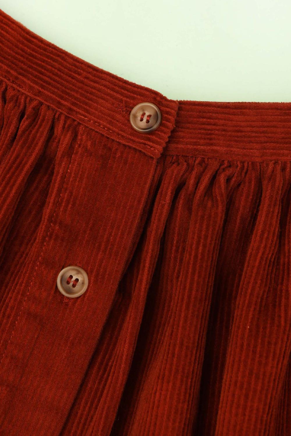 L.F.Markey Isaac Skirt Midi Rust - 4