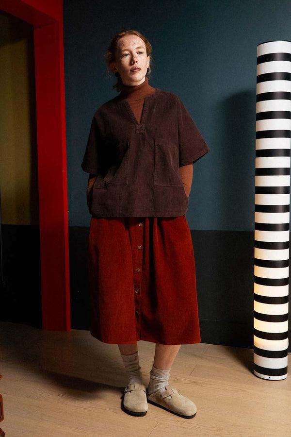 L.F.Markey Isaac Skirt Midi Rust - 4