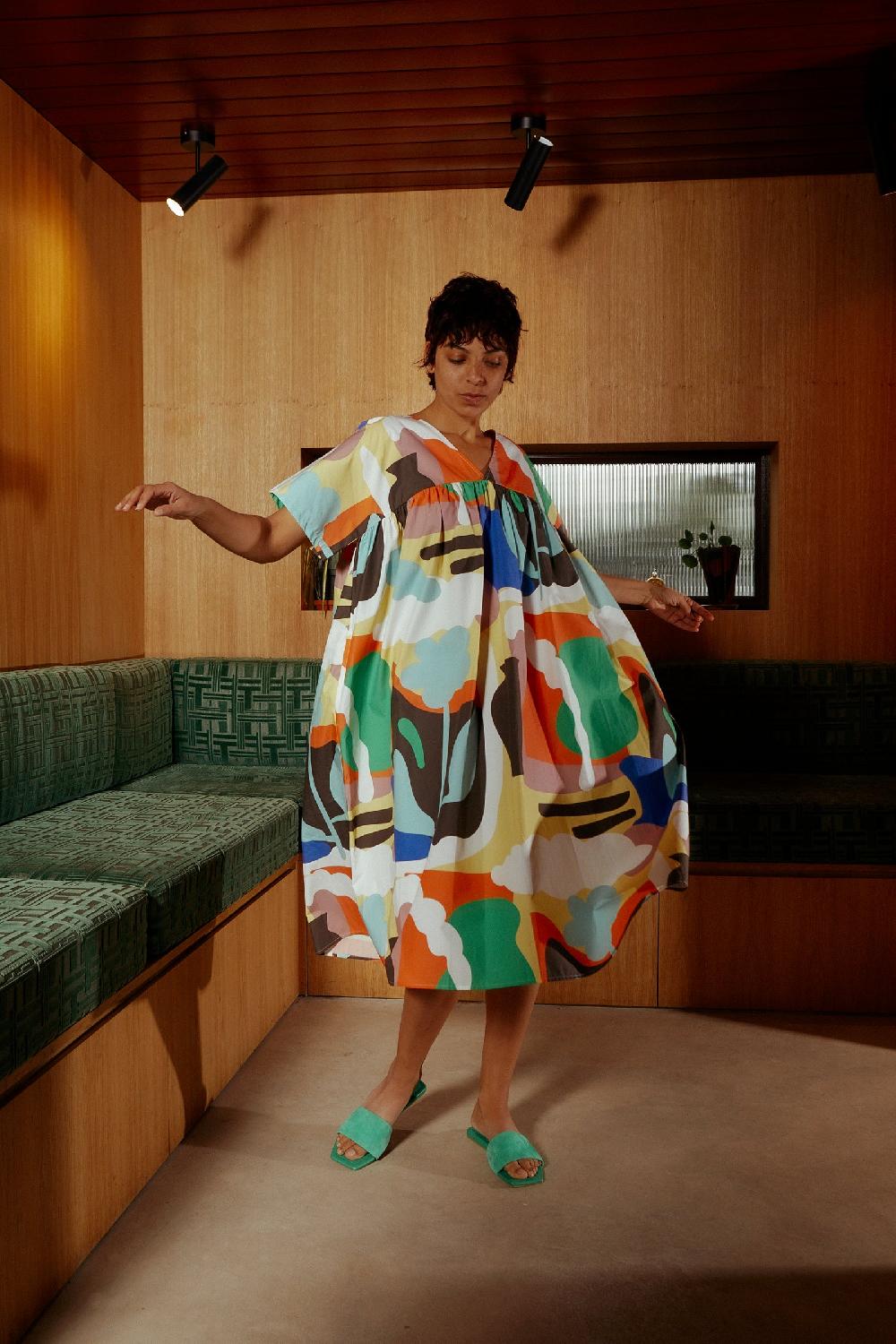 L.F.Markey Matteo Chroma 印花连衣裙 - SM