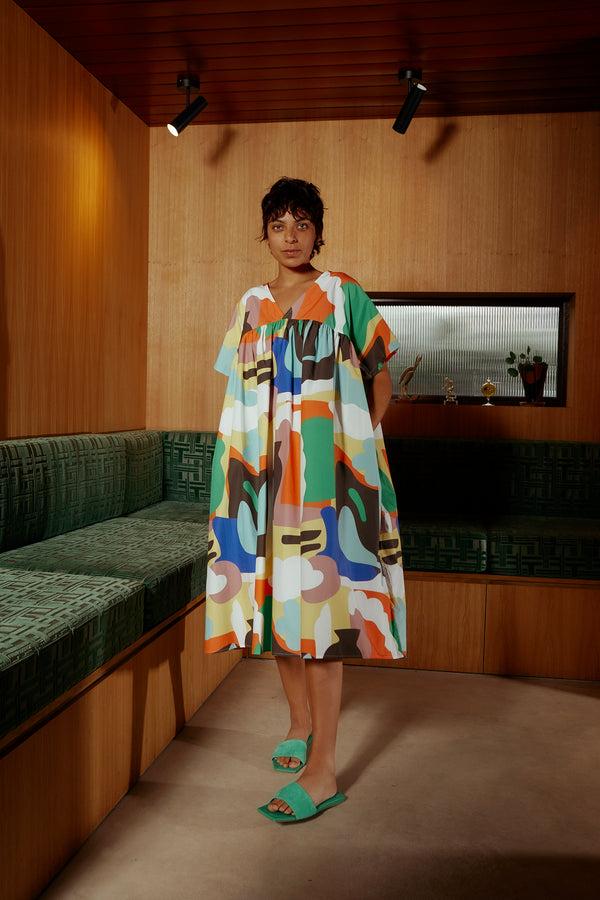 L.F.Markey Matteo Chroma 印花连衣裙 - SM