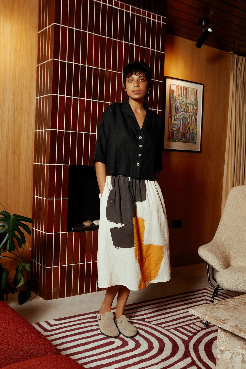 L.F.Markey Maxim 亚麻衬衫 黑色 - SM