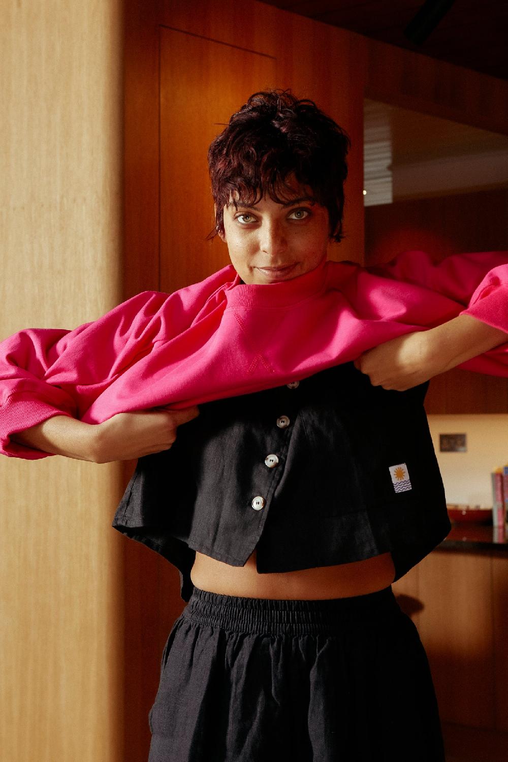 L.F.Markey Maxim 亚麻衬衫 黑色 - SM