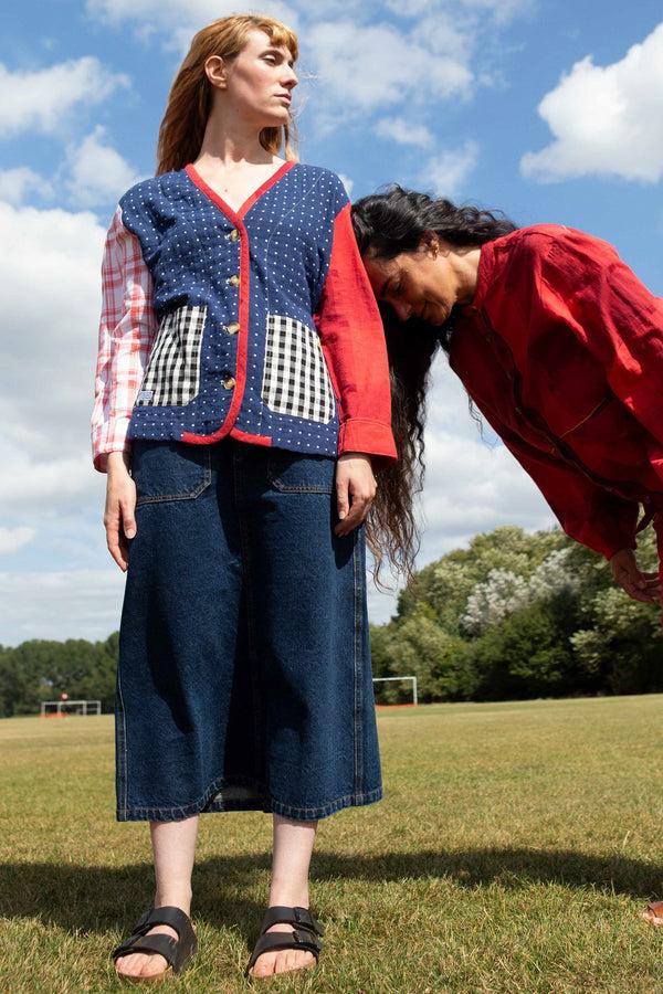 L.F.Markey Reuben 格纹拼布夹克 - 8