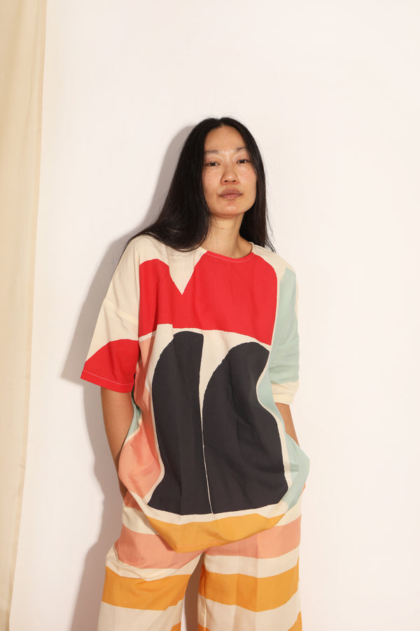 L.F.Markey Silas Top Collaboration Print Bright - SM