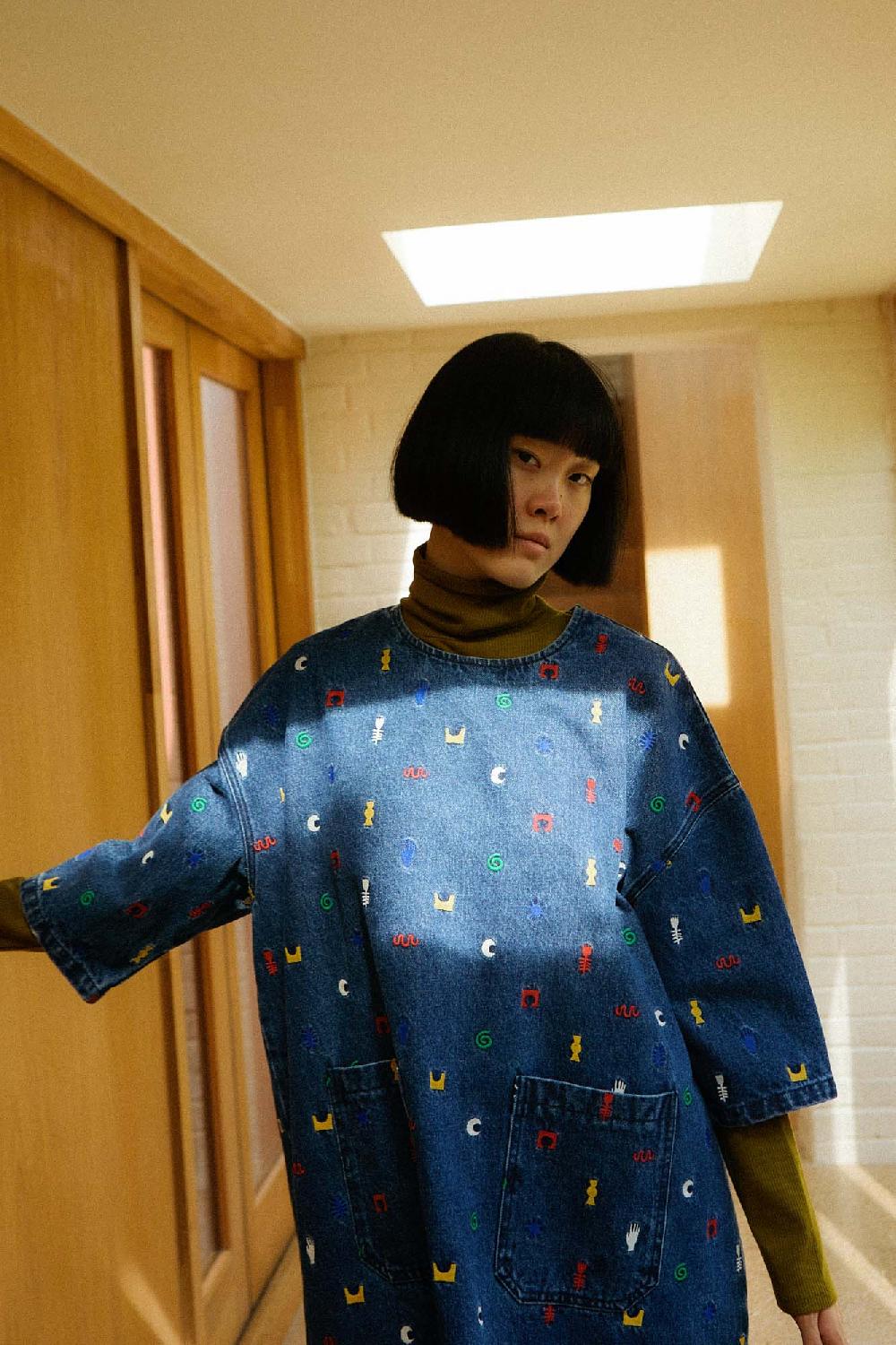 L.F.Markey Walter Smock Multi Embroidery - 12