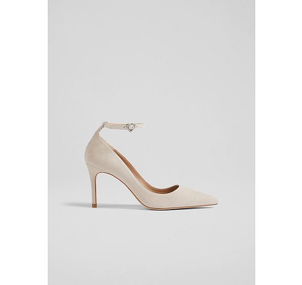 l.k. bennett Catelyn Ankle Suede Leather Closed Courts