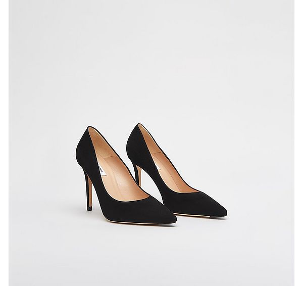 L.k. Bennett Classic Fern Beige Suede Pointed Toe Courts