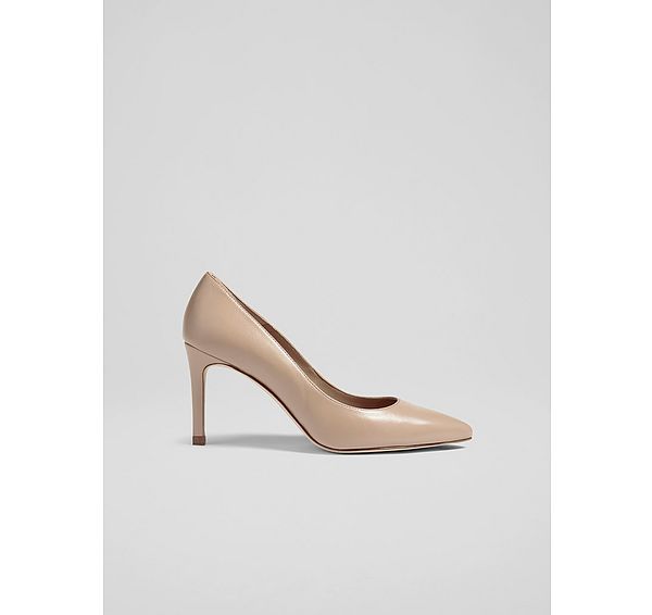 l.k. bennett Classic Floret Nude 2 Leather Pointed Courts