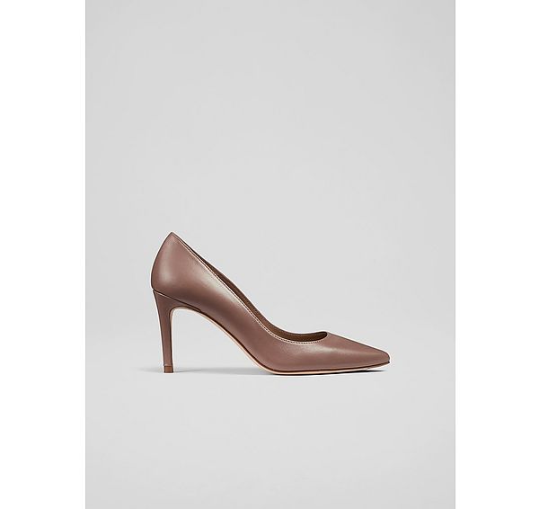 l.k. bennett Classic Floret Nude 3 Leather Pointed Courts