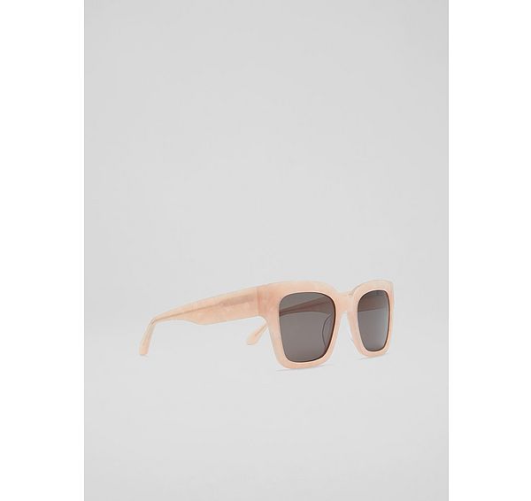 L.k. Bennett Elsa Pearl Acetate Square Sunglass Frame