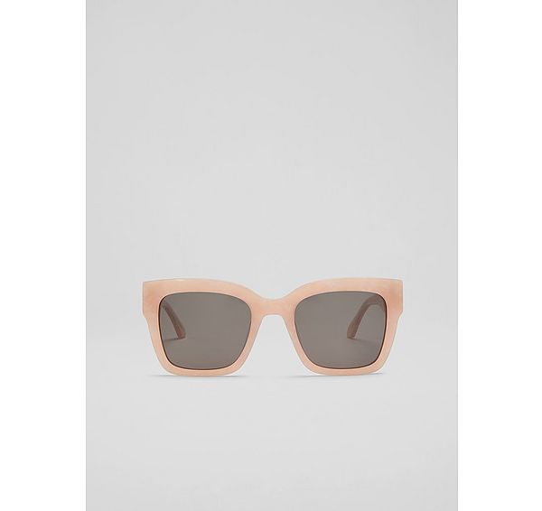 l.k. bennett Elsa Pearl Acetate Square Sunglass Frame