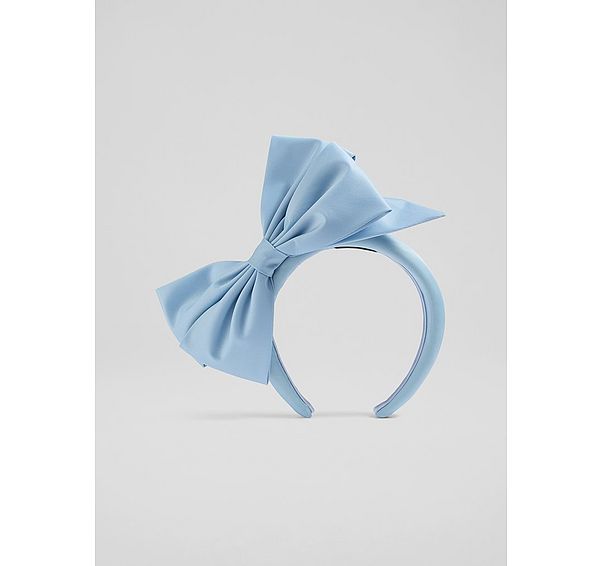 l.k. bennett Emma Powder Blue Fabric Bow Fascinator Headband