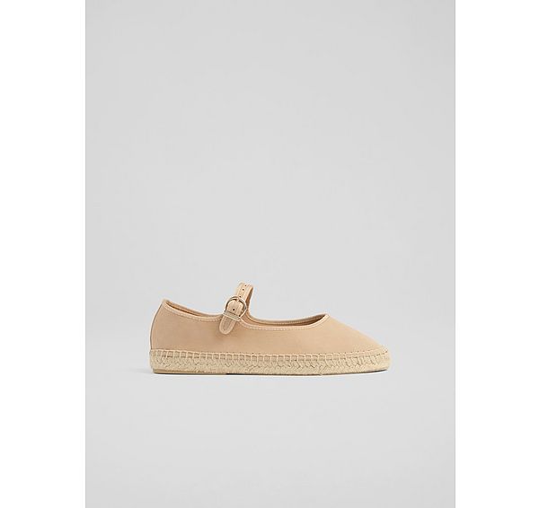 l.k. bennett Emmie Trench Suede Mary Jane Espadrille Sandals