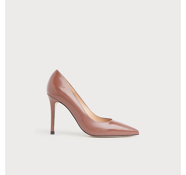 l.k. bennett Fern Winter Rose Nappa Leather Closed Courts