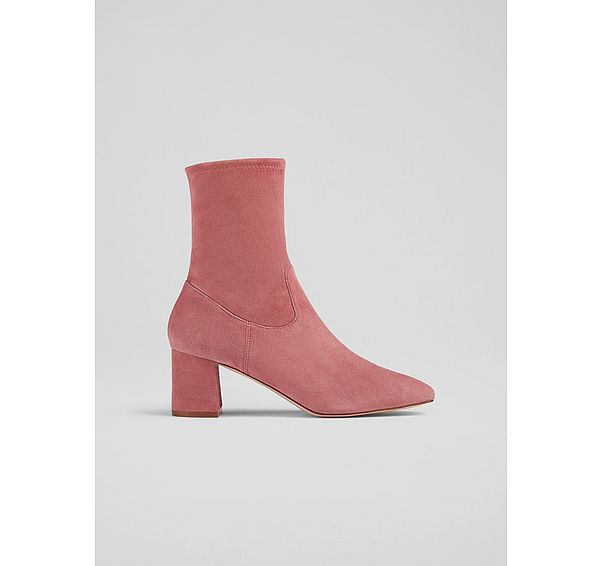l.k. bennett Harp Rose Block Heel Stretch Ankle Boot