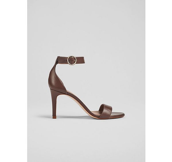 l.k. bennett Ivy Nude 4 Leather Single Strap Sandals