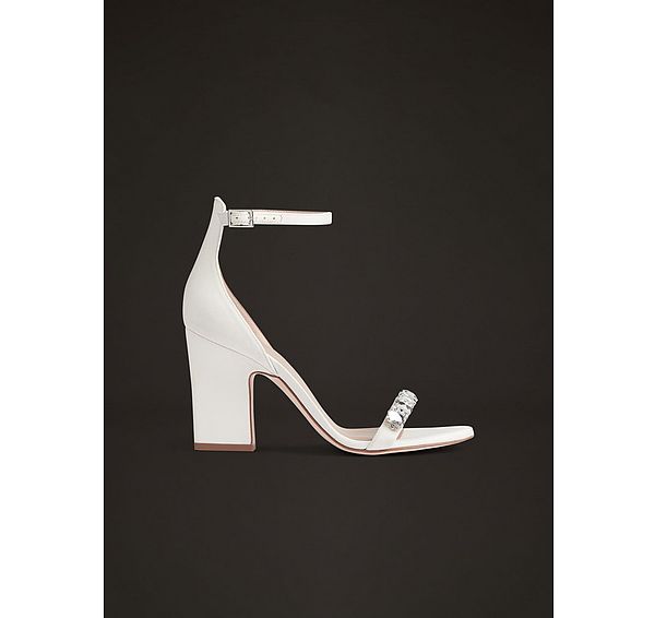 l.k. bennett Josephine Ivory Satin Jewelled Wedding Sandals