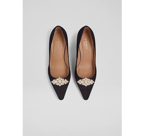 l.k. bennett Allie Pearl Gold Shoe Clip