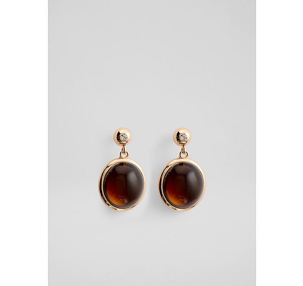 l.k. bennett Amber Brown Drop Earrings