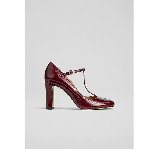 l.k. bennett Annalise Mary Jane Burgundy Courts