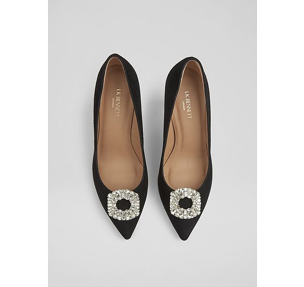 l.k. bennett Asher Clear Square Shoe Clip