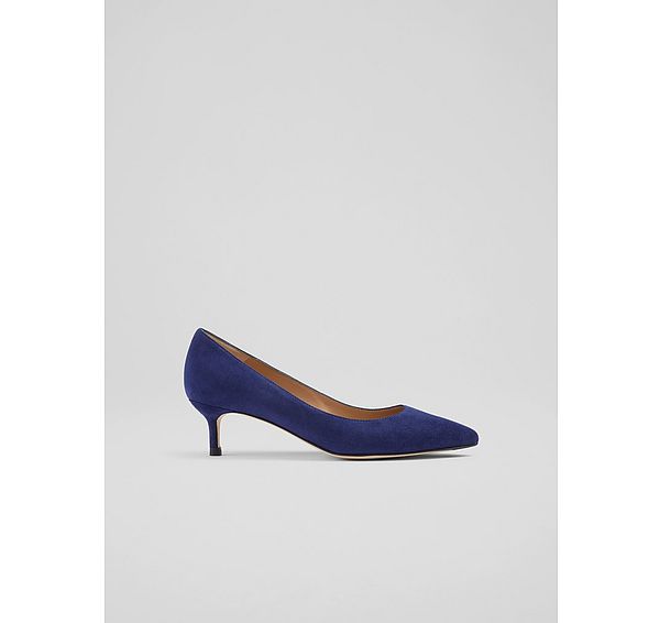 l.k. bennett Audrey Ink Suede Closed Courts