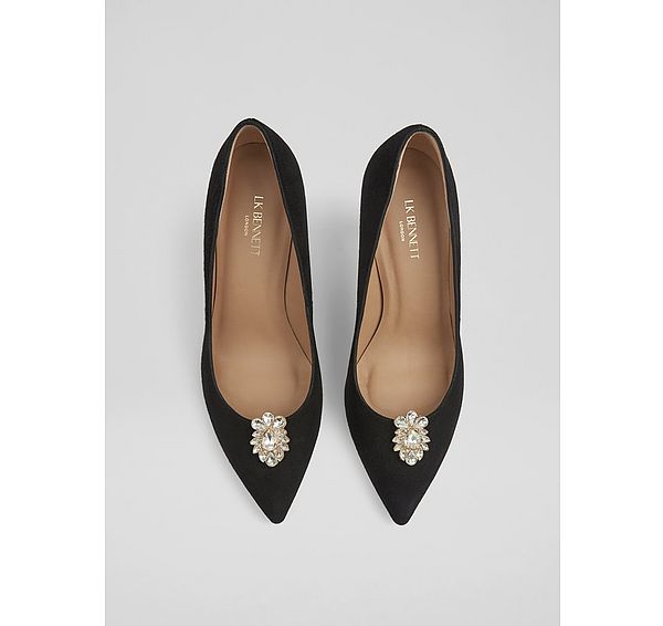 l.k. bennett Avery Clear Circular Shoe Clip