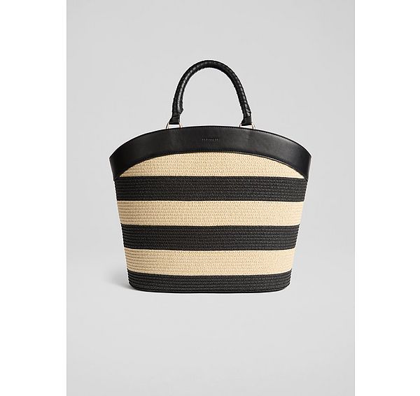 l.k. bennett Beatrice Natural & Black Tote Bag